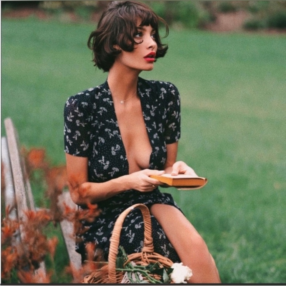 The Kooples Navy Bloom Dress
